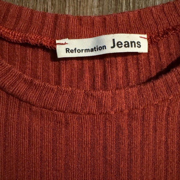 Reformation Janine Top in Rust - Picture 6 of 10